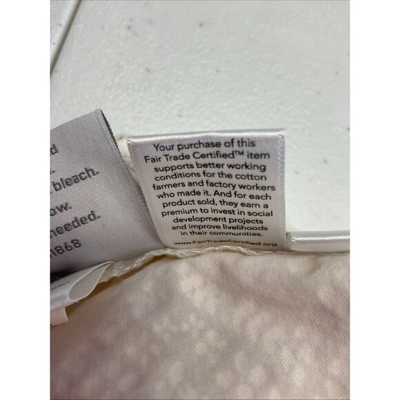 Boll & Branch Signature Floral King/Cal King Ivory 2 Tone Neutral Duvet Cover - Picture 4 of 8